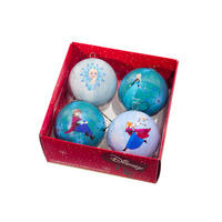 CHRISTBAUMKUGEL-SET 4-teilig Frozen  - Multicolor, KONVENTIONELL, Kunststoff - Disney