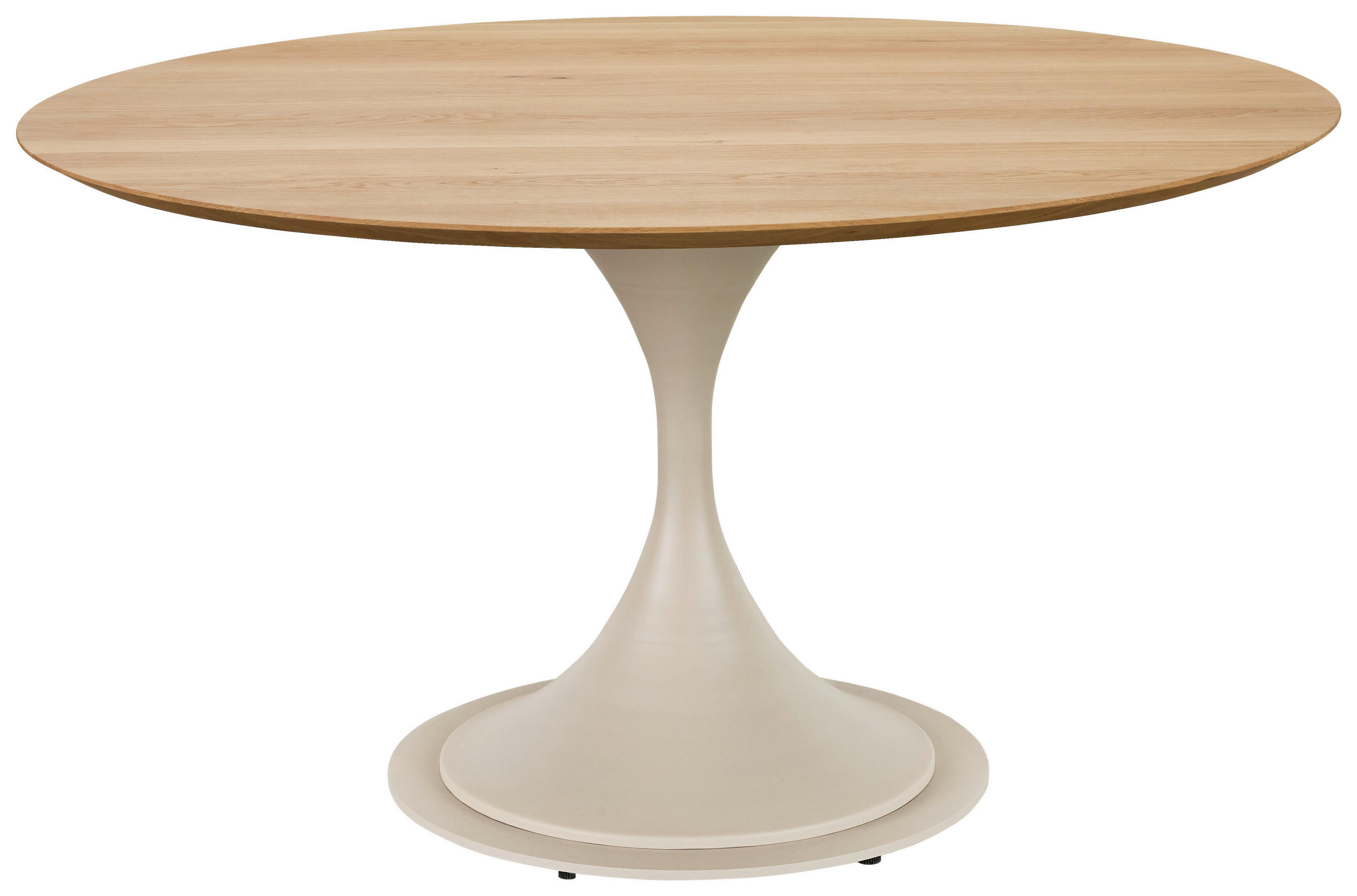 ESSTISCH 120/120/75,5 cm Echtholz  Holz, Metall rund Wildeiche, Perlmutt  - Wildeiche/Perlmutt, Design, Holz/Metall (120/120/75,5cm) - Valdera