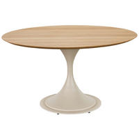 ESSTISCH 120/120/75,5 cm Echtholz  Holz, Metall rund Wildeiche, Perlmutt  - Wildeiche/Perlmutt, Design, Holz/Metall (120/120/75,5cm) - Valdera
