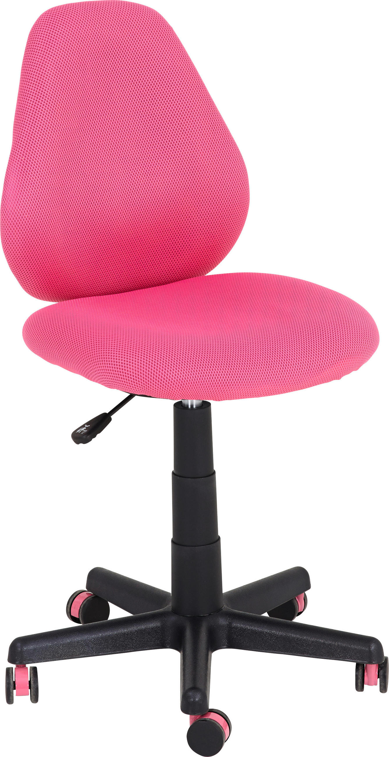 SNURRSTOL FÖR UNGDOMAR  i nätklädsel svart, pink  - pink/svart, Klassisk, textil/plast (41/82-94/58cm) - Best Price