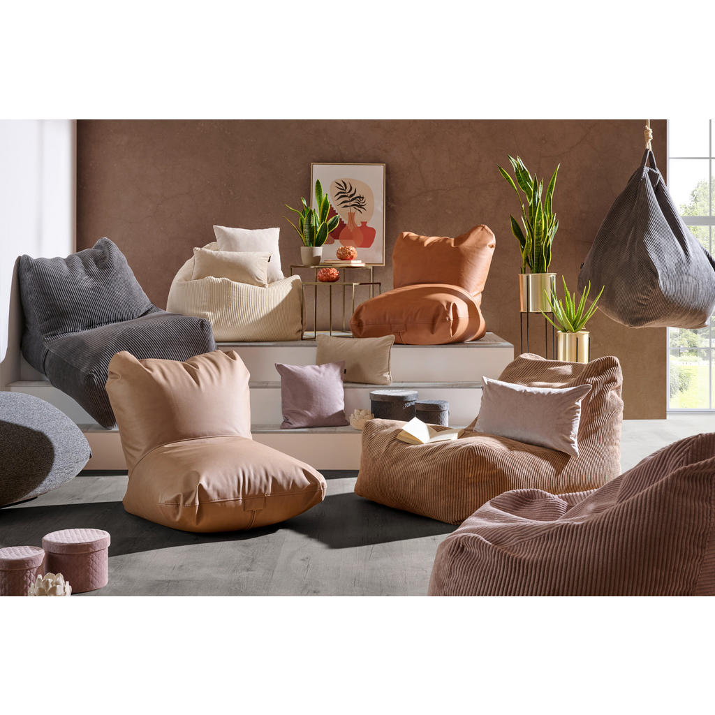 Thumbnail - Livetastic Sitzsack, Rosa, Textil, 190 L, Füllung: EPS Mikroperlen, 80x85x80 cm, Bezug abnehmbar und waschbar, Reißversc...