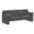 SOFA Echtleder Schwarz - Schwarz, Design, Leder (182/81-84/87cm) - Erpo SOFA Echtleder Schwarz - Schwarz, Design, Leder (182/81-84/87cm) - Erpo