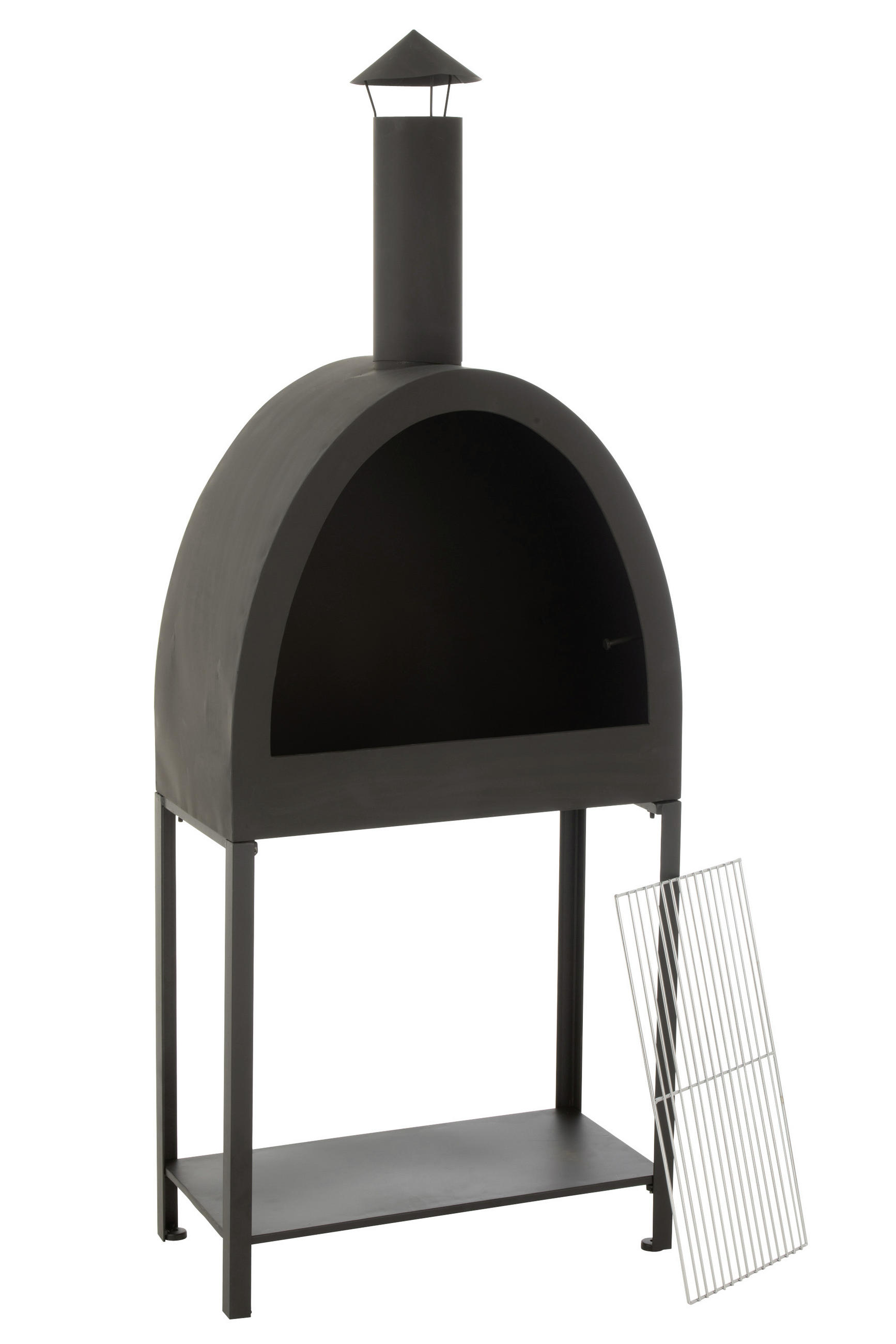 FEUERSTELLE  - Schwarz, Basics, Metall (60/155/30cm)