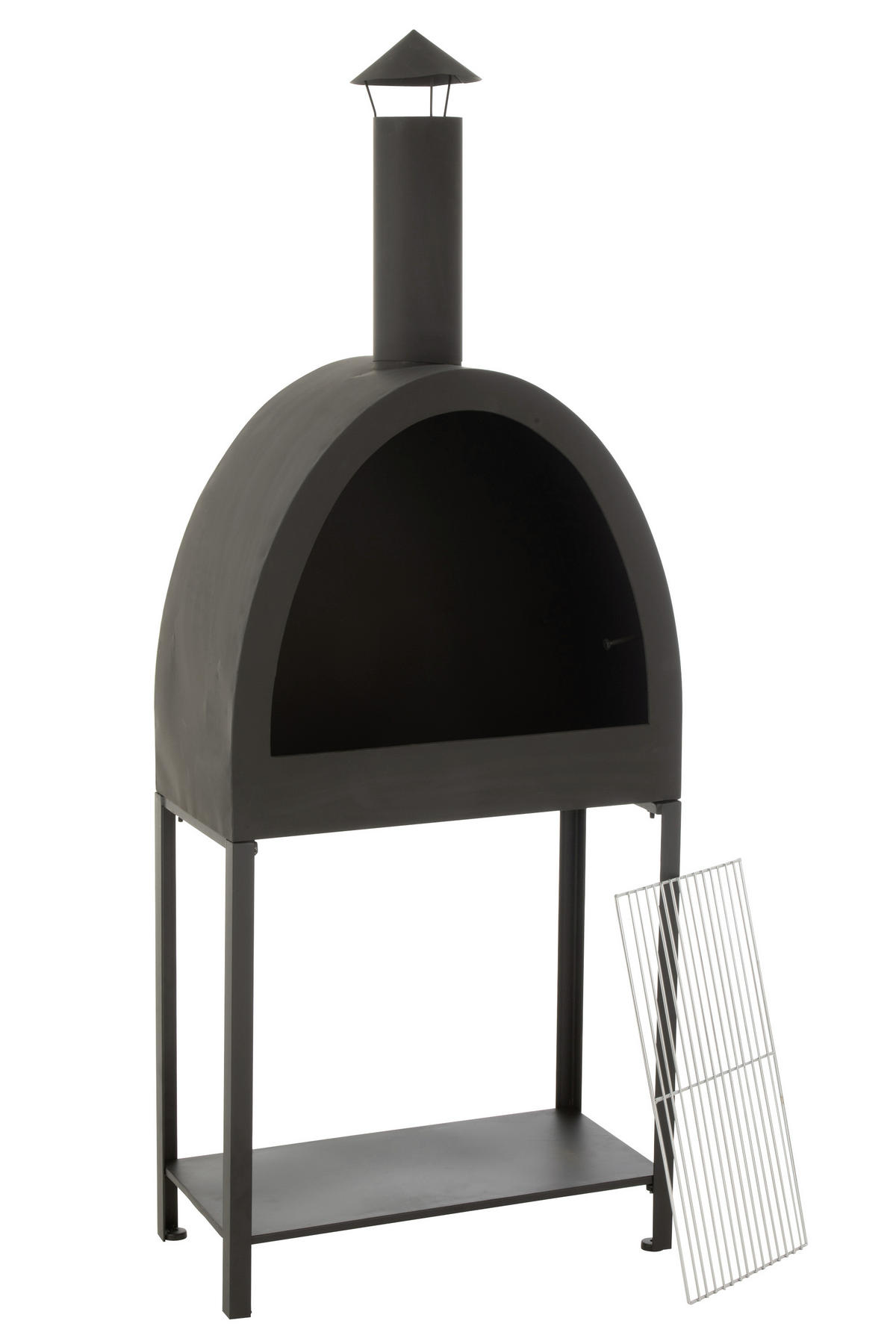 FEUERSTELLE  - Schwarz, Basics, Metall (60/155/30cm)
