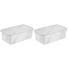 BOX S VÍKEM, 2x 5l l - průhledné, Basics, umělá hmota (34/20/11cm) - Rotho BOX S VÍKEM, 2x 5l l - průhledné, Basics, umělá hmota (34/20/11cm) - Rotho