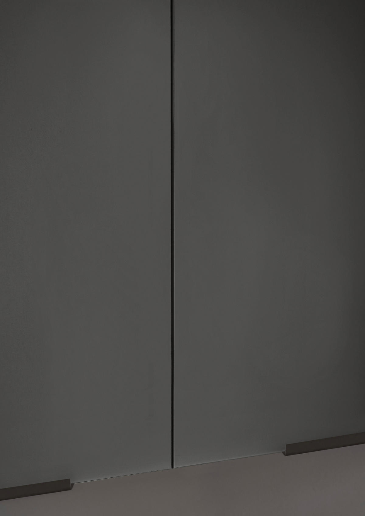 KÜCHENLEERBLOCK   in Graphitfarben  - Schwarz/Graphitfarben, Basics, Holzwerkstoff/Metall (220/211/60cm) - Xora