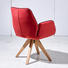 STUHL in Holz, Textil Grau, Rot, Eichefarben - Eichefarben/Rot, Design, Holz/Textil (60/89/65cm) - Landscape STUHL in Holz, Textil Grau, Rot, Eichefarben - Eichefarben/Rot, Design, Holz/Textil (60/89/65cm) - Landscape