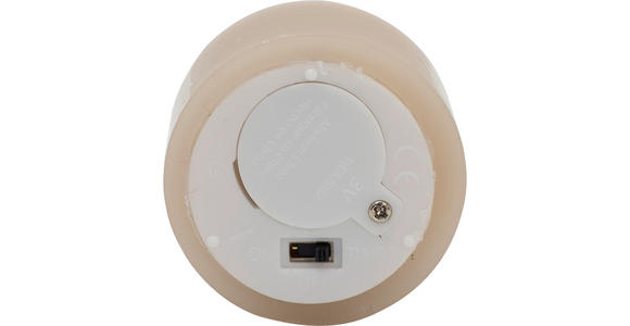 TEELICHT MIT LED  - Sandfarben, LIFESTYLE, Kunststoff/Paraffin (4,5/2,5cm) - Ambia Home