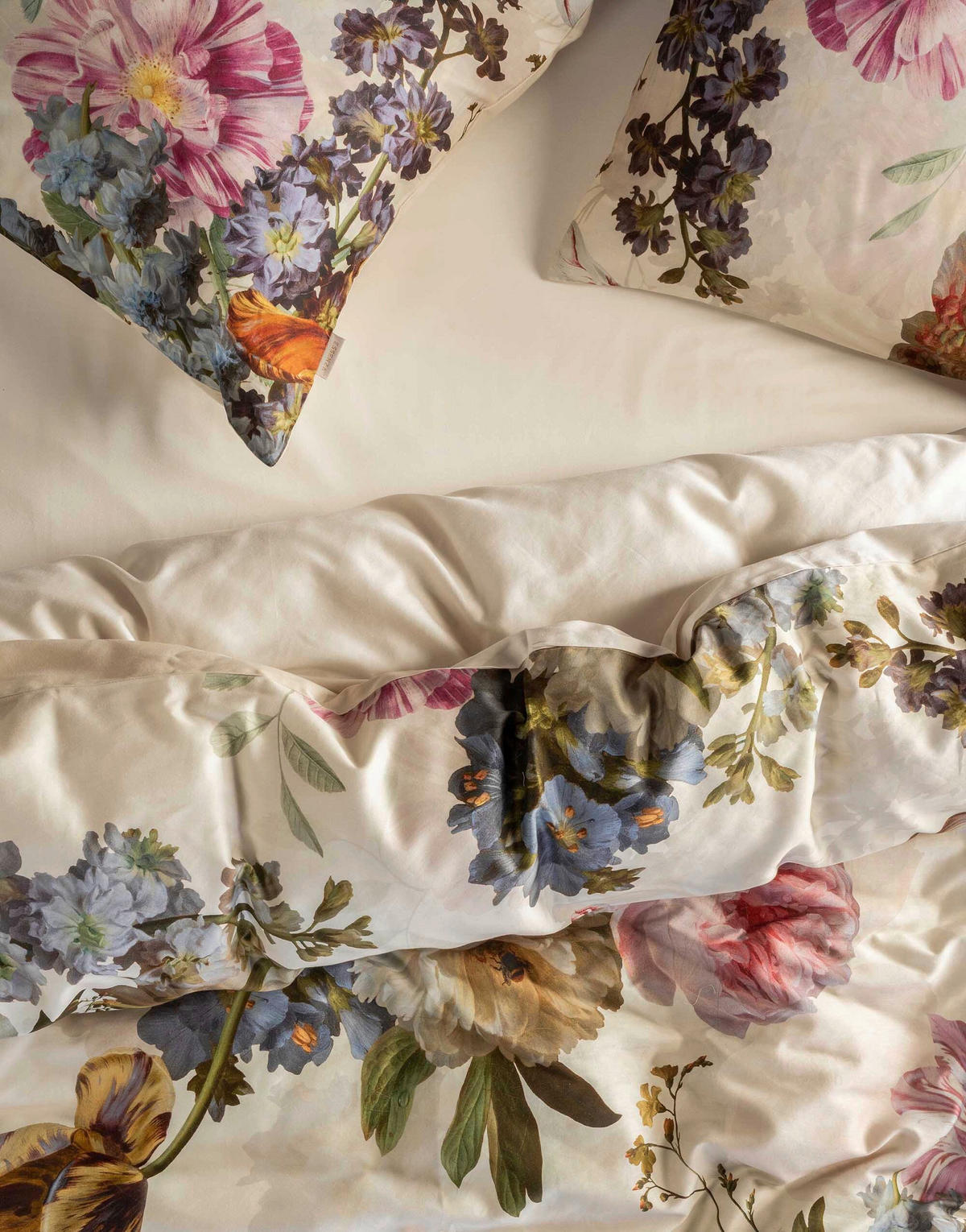 BETTWÄSCHE Rosabelle Satin 200/200 cm  - Creme, KONVENTIONELL, Textil (200/200cm) - Essenza