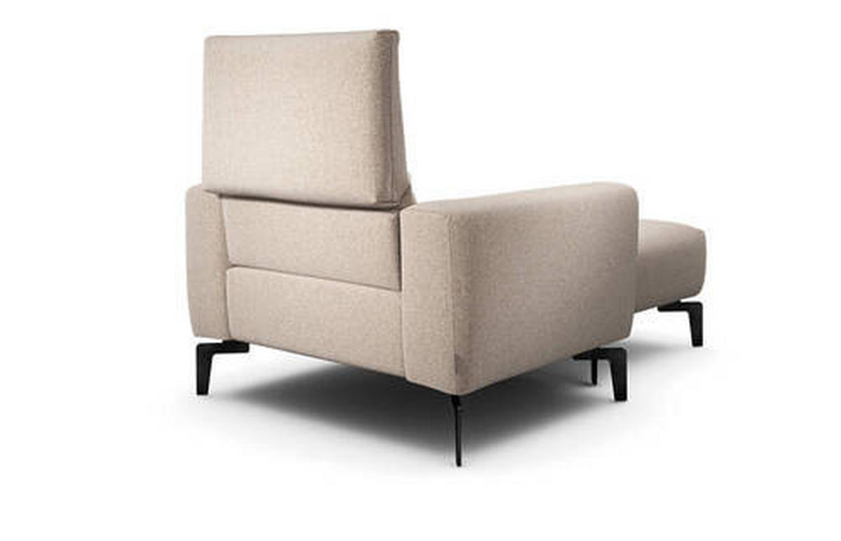 SESSELSET in Chenille Sandfarben  - Sandfarben/Schwarz, Design, Textil/Metall (110/85/86-94cm) - SENSOO