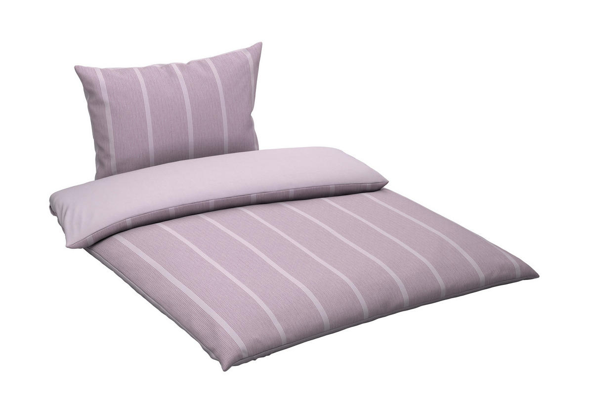 WENDEBETTWÄSCHE Renforcé 140/200 cm  - Mauve, Textil (140/200cm) - Bio:Vio