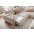ECKSOFA  in Chenille Naturfarben  307/224 cm  - Schwarz/Naturfarben, KONVENTIONELL, Kunststoff/Textil (307/224cm) - Hom`in