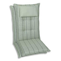 SESSELAUFLAGENSET in Hellgrün Streifen  - Hellgrün, Basics, Textil (50/7/120cm)