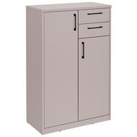 COMODĂ 72/110/36 cm  - cașmir/negru, Basics, plastic/material pe bază de lemn (72/110/36cm) - Xora