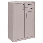 KOMMODE  in 72/110/36 cm  - Kaschmir/Schwarz, Basics, Holzwerkstoff/Kunststoff (72/110/36cm) - Xora