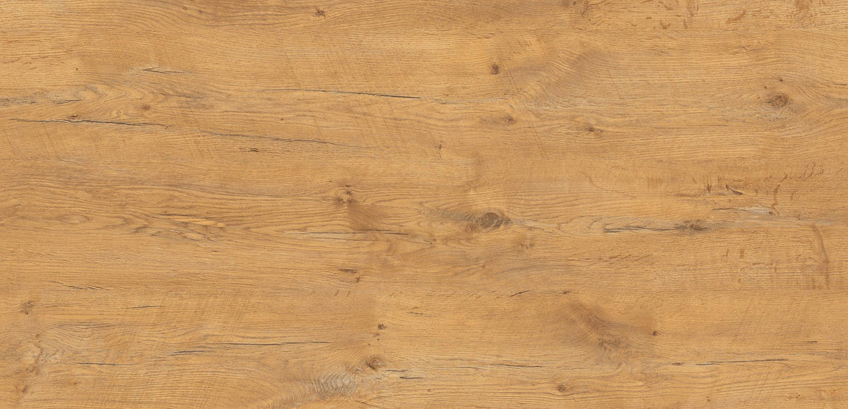 KÜCHENBLOCK 310 cm   in Weiß  - Eichefarben/Silberfarben, Trend, Holzwerkstoff/Metall (310cm) - Impuls