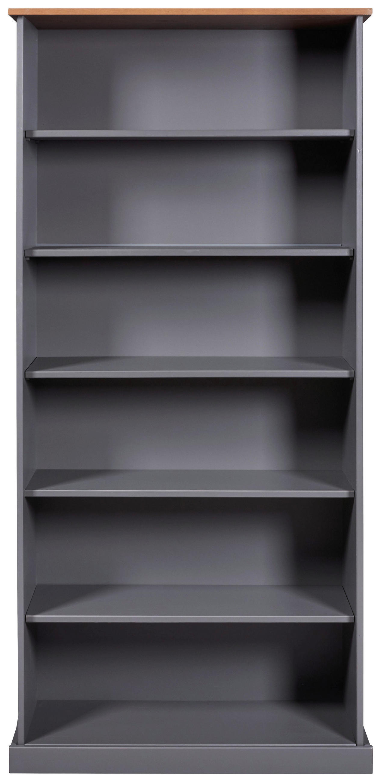 REGAL  90/190/38 cm Grau, Braun  - Anthrazit/Braun, MODERN, Holz (90/190/38cm) - Livetastic
