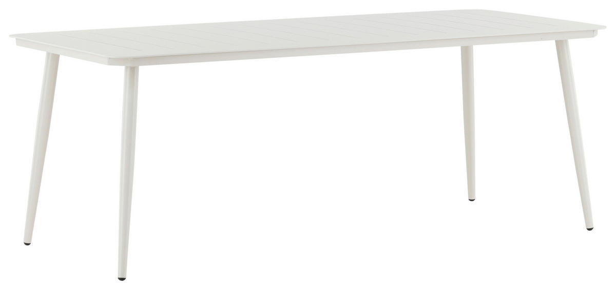 UTEBORD metall rektangulär  - beige, Klassisk, metall (200/90/75cm) - Gardenson