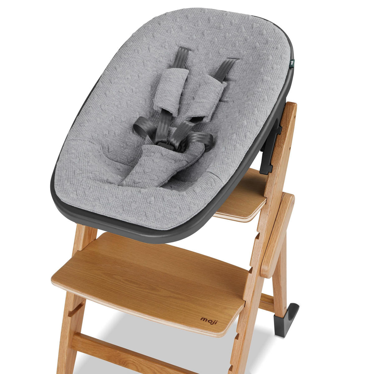 BEBI NOSILJKA ZA HRANILICU  Yippy  - tamnosiva/siva, Osnovno, tekstil/plastika (67/22/44cm) - moji