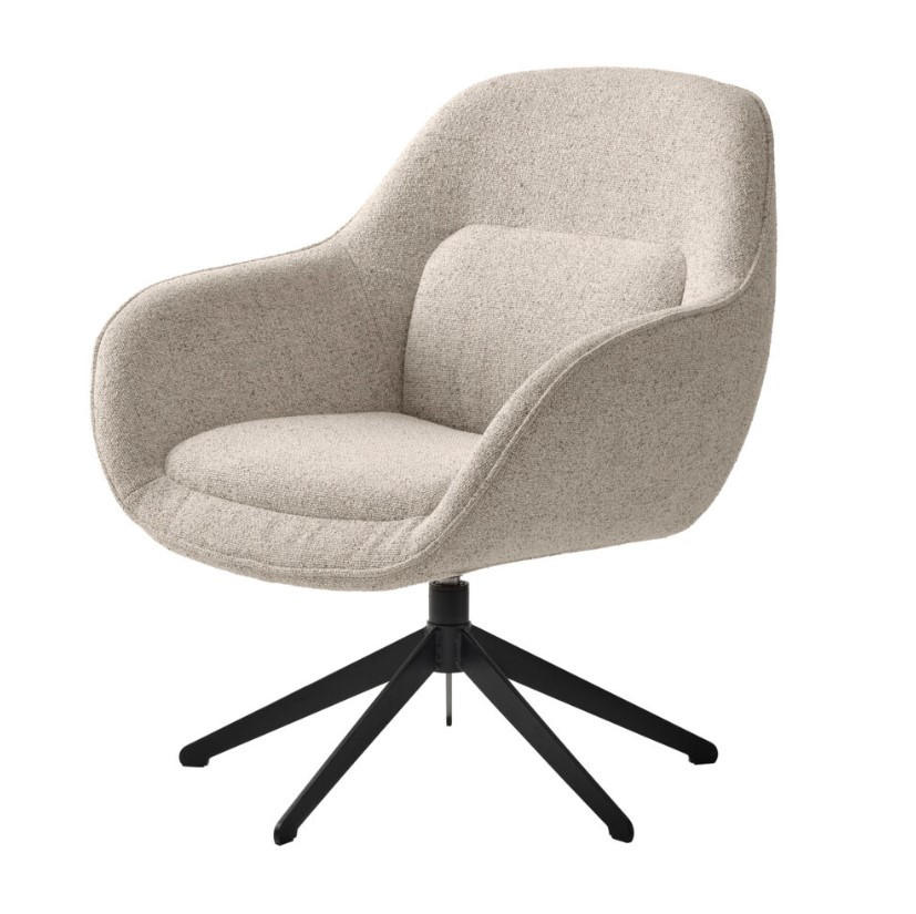 FÅTÖLJ i metall, textil svart, vit  - vit/svart, Design, metall/textil (74/85/77cm) - Best Price