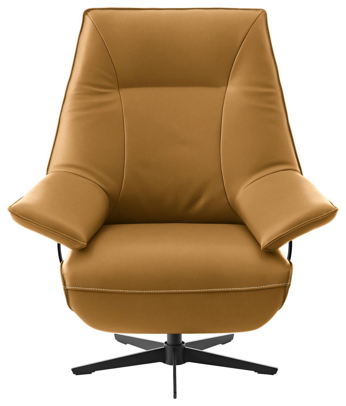 RELAXSESSEL in Leder Bernsteinfarben  - Beige/Bernsteinfarben, Design, Leder/Metall (92/79/82cm) - Dieter Knoll