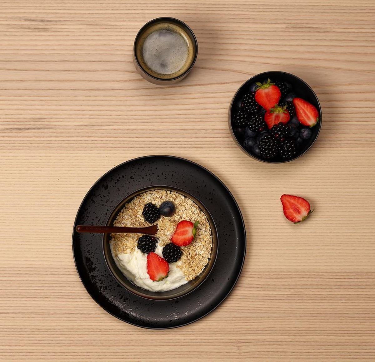 ZDJELA ZA ŽITARICE    13,5/6,5 cm       Coppa Kuro  - crna, Design, keramika (13,5/6,5cm) - ASA