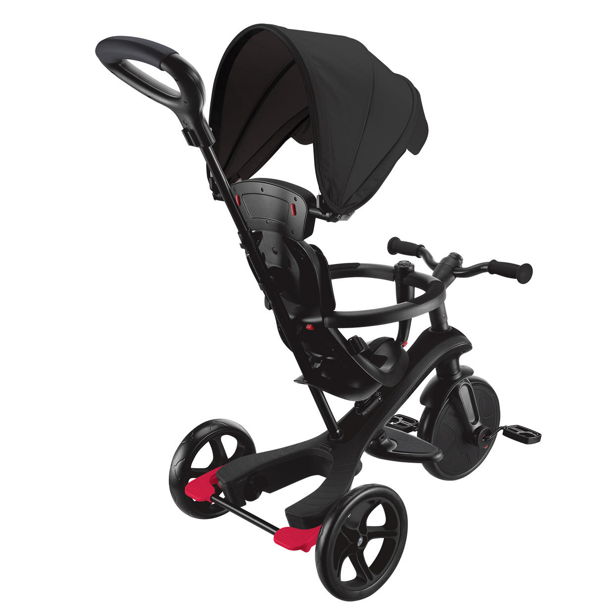 DREIRAD EXPLORER TRIKE 4in1  - Schwarz, Basics, Kunststoff (95/47/97.5cm) - GLOBBER