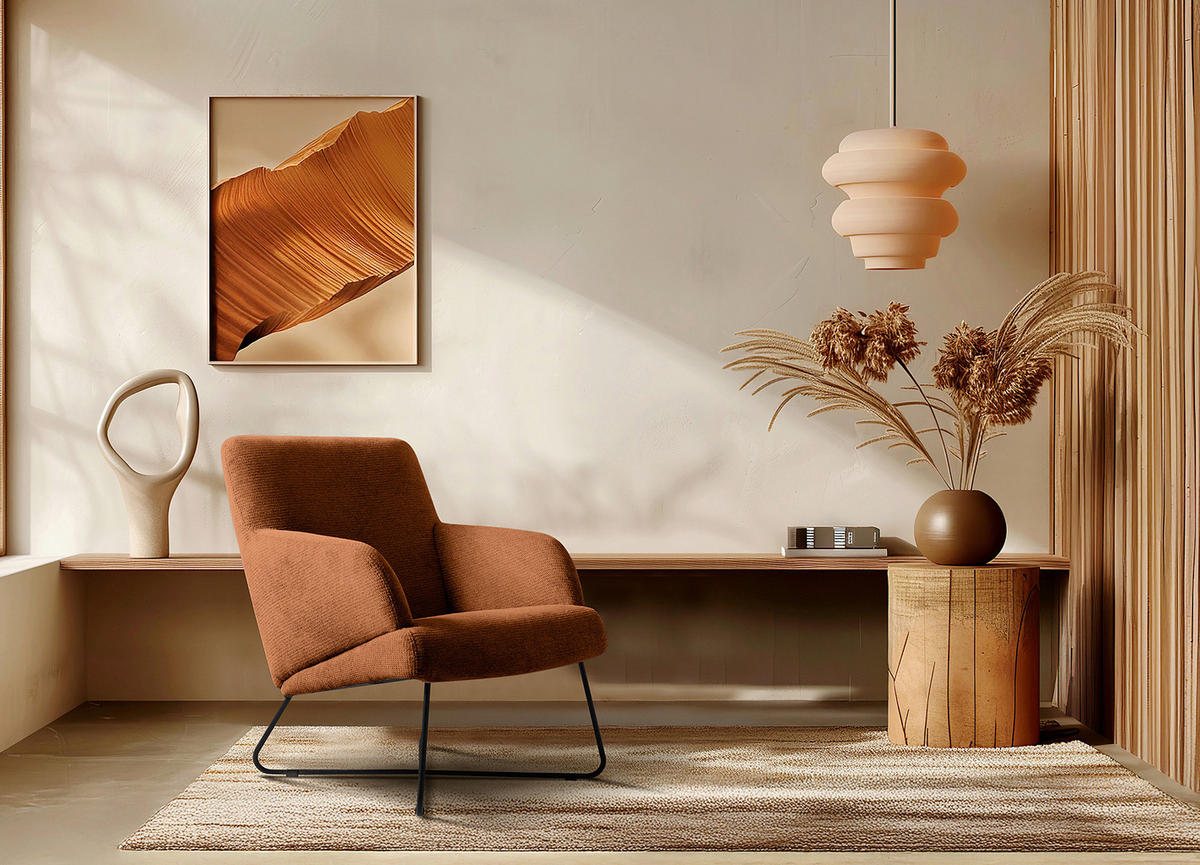 SESSELSET Chenille Rot  - Weiss/Rot, Design, Textil/Metall (67/87/74cm) - Livetastic