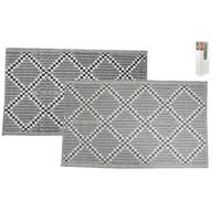 COVORAș DE INTRARE  - gri deschis/gri, Basics, plastic (180/120/0,3cm)