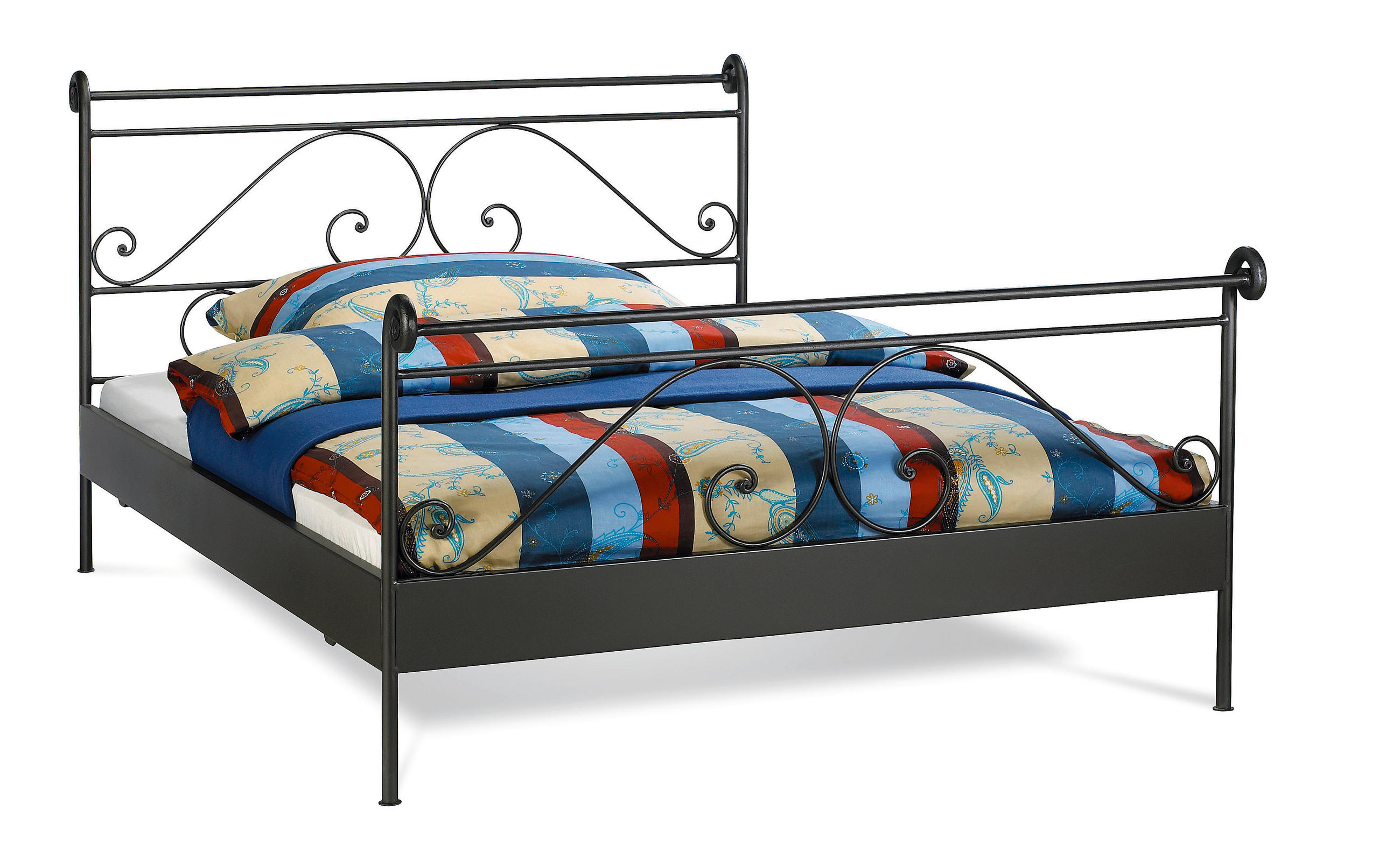 METALLBETT 180/200 cm in Schwarz - Schwarz, LIFESTYLE, Metall (180/200cm) - Hasena