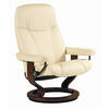 RELAXSESSEL CONSUL Echtleder    - Creme/Braun, Natur, Leder/Holz (75/100/71cm) - Stressless