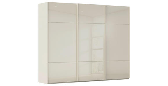 SCHWEBETÜRENSCHRANK in Champagner - Champagner, KONVENTIONELL, Glas/Holzwerkstoff (242/223/68cm) - Novel