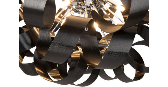 LED-HÄNGELEUCHTE 60/180 cm - Schwarz, Design, Metall (60/180cm) - Ambiente