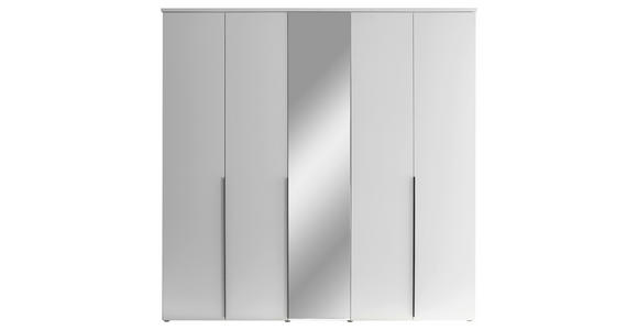 DREHTÜRENSCHRANK in Weiß - Schwarz/Weiß, MODERN, Glas/Holzwerkstoff (225/225/52cm) - Carryhome