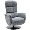 RELAXSESSEL Flachgewebe Relaxfunktion, Kopfteilverstellung, Fußteilverstellung, Rücken echt    - Edelstahlfarben/Anthrazit, Design, Textil/Metall (71/112/83cm) - Dieter Knoll