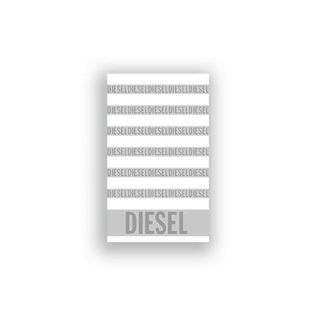 BADETUCH RUNNING LOGO Weiß 100/150 cm  - Weiß, Basics, Textil (100/150cm) - Diesel