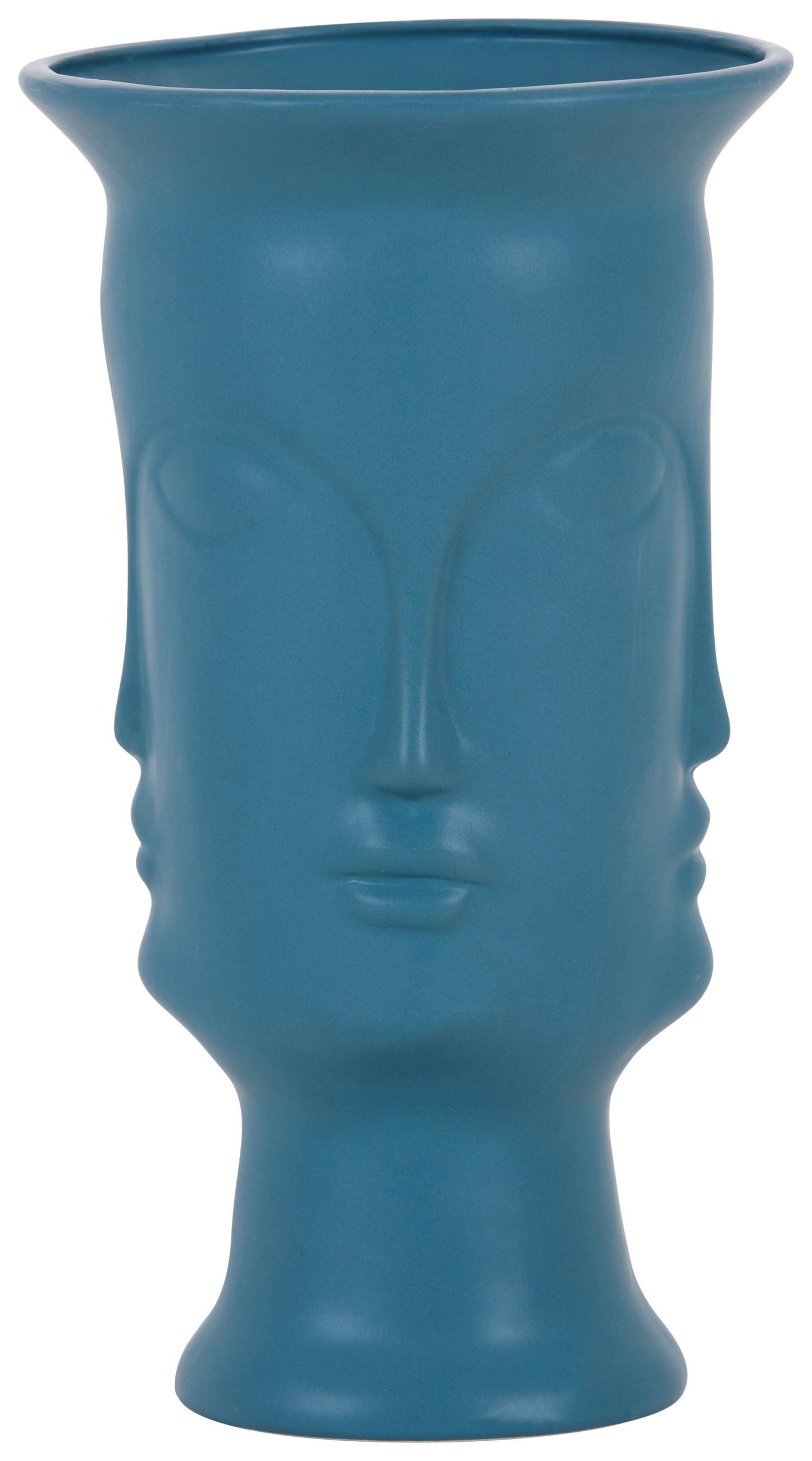 Vase Herodes Porzellan Blau H: 29,5 Cm