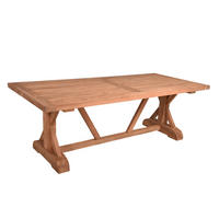 GARTENTISCH 220,5/100/75 cm Holz rechteckig  - Braun, Basics, Holz (220,5/100/75cm) - Gardenson