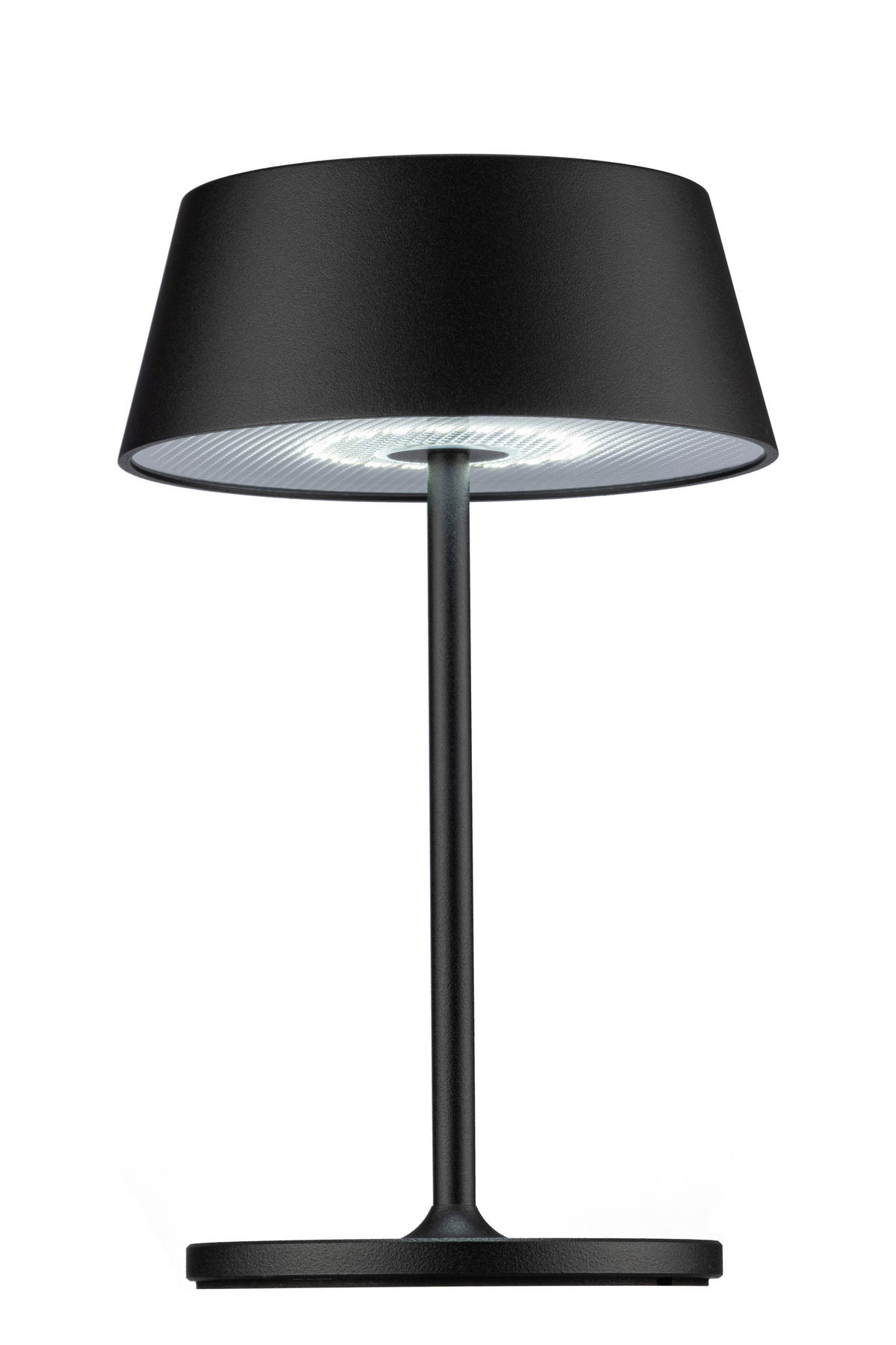 AKKU-TISCHLEUCHTE Naos 15/25 cm  - Schwarz, Design, Kunststoff/Metall (15/25cm) - Dieter Knoll