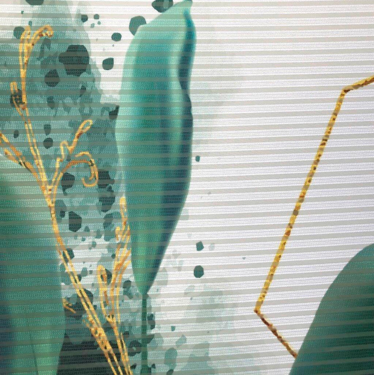 PANELOVÝ ZÁVĚS, 60/245 cm - zelená, Natur, textil (60/245cm)