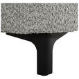 HOCKER in Textil Grau  - Schwarz/Grau, KONVENTIONELL, Textil/Metall (99/46/77cm) - Carryhome