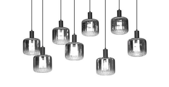 HÄNGELEUCHTE 123/39/150 cm - Schwarz, Design, Glas/Kunststoff (123/39/150cm) - Novel