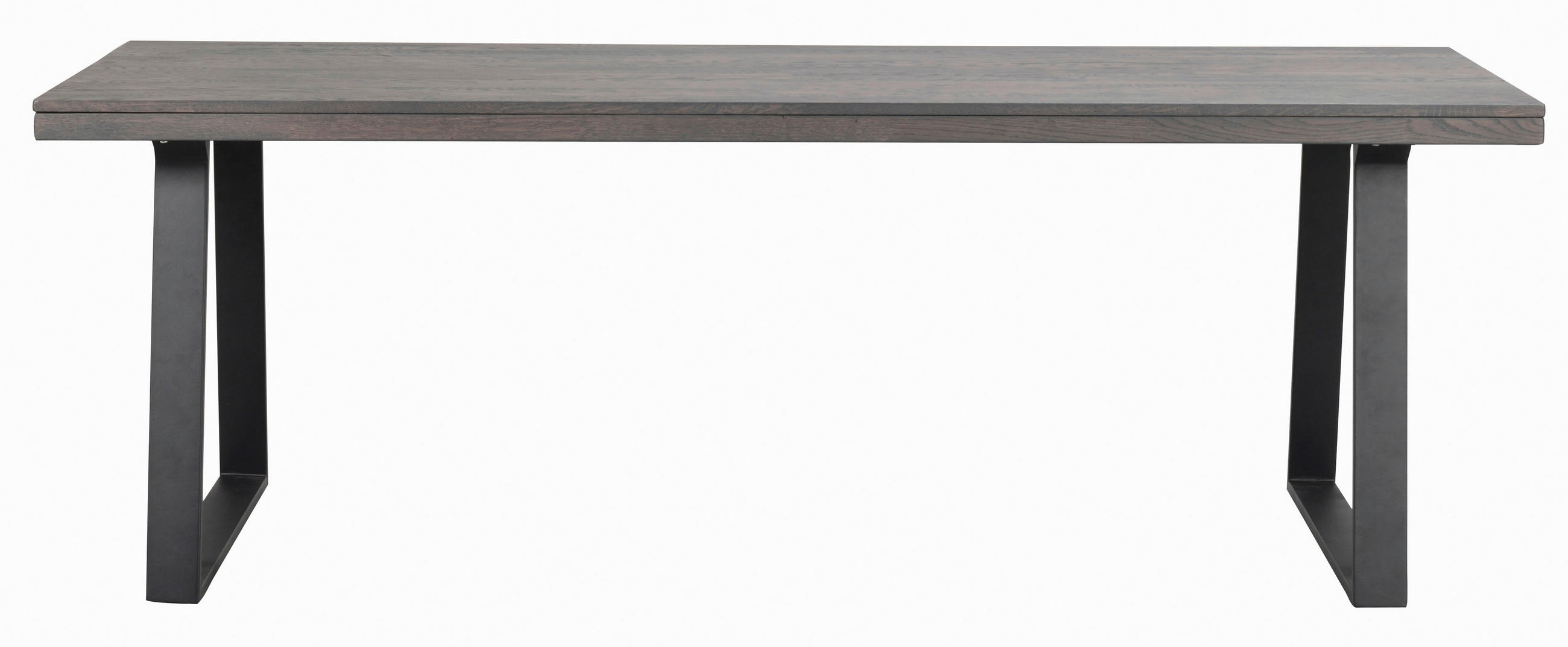 MATBORD i trä, metall 220/95/75 cm   - svart/mörkbrun, Klassisk, metall/trä (220/95/75cm) - Rowico