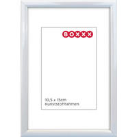 BILDERRAHMEN in Weiss  - Weiss, Basics, Glas/Kunststoff (11,5/16/1,4cm) - Boxxx