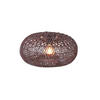 DECKENLEUCHTE  50/23 cm    - Bordeaux, Basics, Naturmaterialien (50/23cm) - Good & Mojo