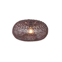 DECKENLEUCHTE     - Bordeaux, Basics, Naturmaterialien (50/23cm) - Good & Mojo