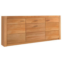 SIDEBOARD  in 163/80/42 cm  - Eichefarben/Silberfarben, KONVENTIONELL, Holz/Holzwerkstoff (163/80/42cm) - Livetastic