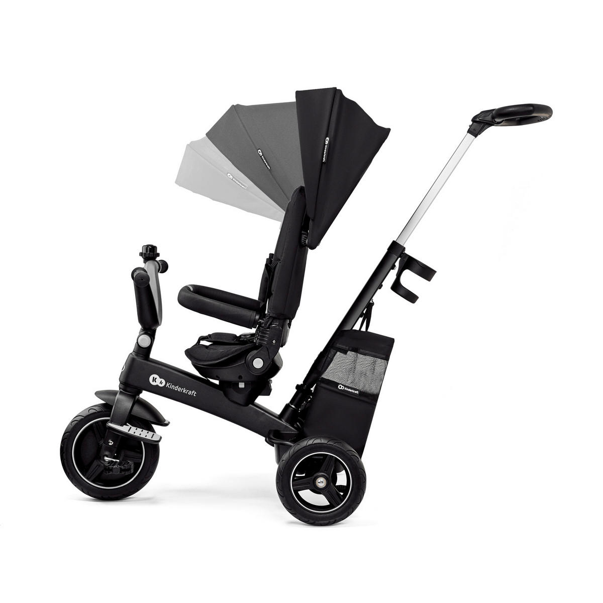 DREIRAD Easytwist  - Schwarz, Basics, Kunststoff/Textil (34/107/122cm) - kinderkraft