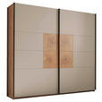 SCHWEBETÜRENSCHRANK  in Kaschmir, Eiche Artisan  - Kaschmir/Schwarz, KONVENTIONELL, Holzwerkstoff/Metall (240/225,5/63,7cm) - Xora