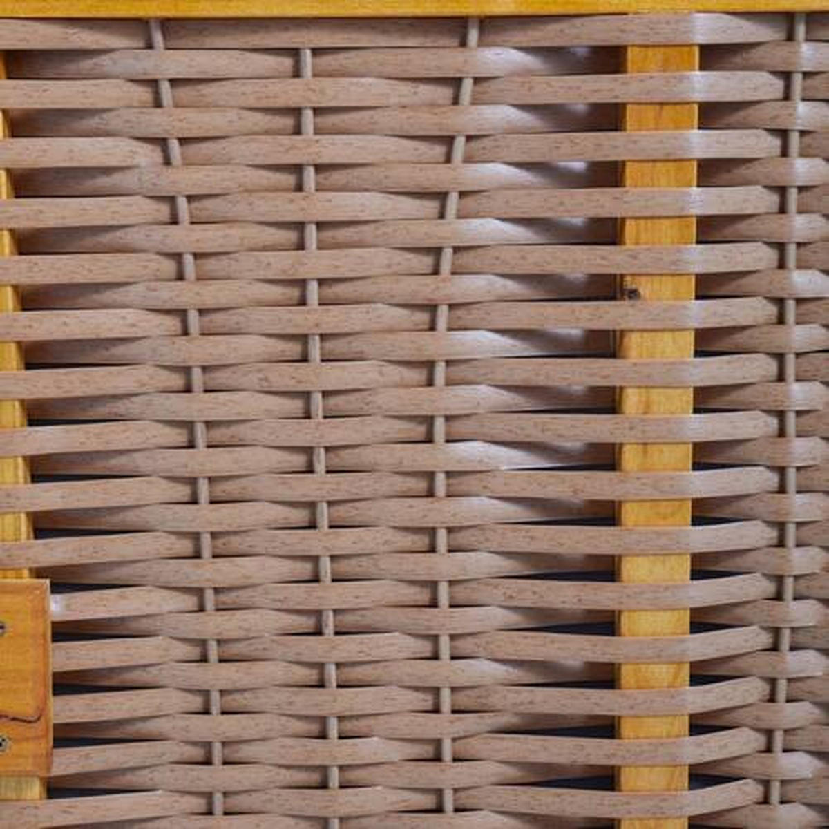 PLÁŽOVÝ KOŠ  - šedá/hnědá, Moderní, dřevo/textil (116/159/78cm)